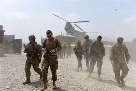 Binh sỹ Mỹ tại một căn cứ quân sự ở tỉnh Nangarhar, Afghanistan. (Nguồn: AFP/TTXVN) 