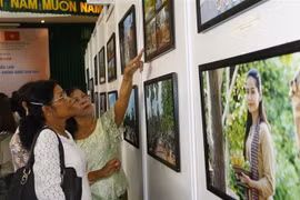 Khách tham quan triển lãm. (Ảnh: Thanh Liêm/TTXVN) 