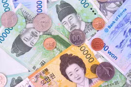 Đồng won Hàn Quốc. (Nguồn: 123rf.com) 