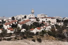 Khu định cư Qedar của Israel ở Bờ Tây ngày 26/10/2017. (Nguồn: AFP/TTXVN)