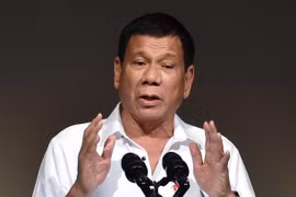 Tổng thống Philippines Rodrigo Duterte. (Nguồn: AFP/TTXVN)