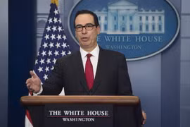 Bộ trưởng Tài chính Mỹ Steven Mnuchin. (Nguồn: AFP/TTXVN) 