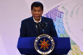 Tổng thống Philippine Rodrigo Duterte. (Nguồn: AFP/TTXVN)