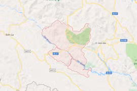 Khu vực xảy ra động đất. (Nguồn: Google Maps) 