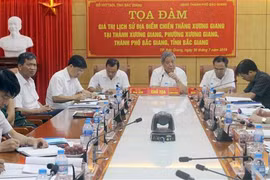 Quang cảnh buổi tọa đàm. (Ảnh: Đồng Thúy/TTXVN) 