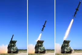 Một vụ thử tên lửa của Triều Tiên. (Nguồn: Yonhap/TTXVN)