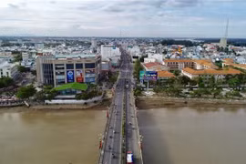 Một góc thành phố Long Xuyên ngày nay. (Ảnh: Thanh Sang/TTXVN) 