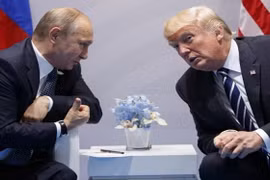 Tổng thống Nga Vladimir Putin và Tổng thống Mỹ Donald Trump.(Nguồn: wmal.com)
