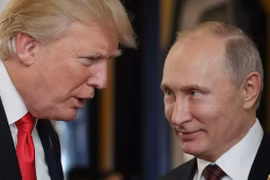 Tổng thống Mỹ Donald Trump (trái) và Tổng thống Nga Vladimir Putin. (Nguồn: AFP/Getty Images)