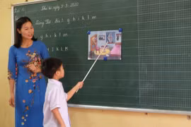 Học sinh lớp 1 học theo chương trình giáo dục phổ thông mới. (Ảnh: PV)