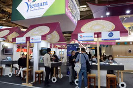 Gian hàng du lịch Việt Nam tại ITB 2019. (Ảnh: Thanh Bình/Vietnam+)
