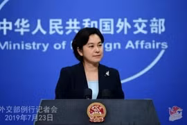 Người phát ngôn Bộ Ngoại giao Trung Quốc Hoa Xuân Oánh. (Nguồn: fmprc.gov.cn/TTXVN)