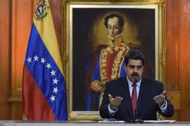 Tổng thống Venezuela Nicolas Maduro. (Nguồn: Bloomberg)