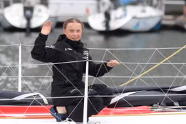Nhà hoạt động vì môi trường trẻ tuổi của Thụy Điển Greta Thunberg. (Nguồn: AP)