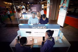 Gian hàng của Huawei tại Triển lãm điện tử ở Vacsava, Ba Lan, ngày 12/5/2019. (Nguồn: THX/TTXVN)