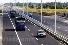 Một đoạn cao tốc Thành phố Hồ Chí Minh-Trung Lương. (Nguồn: Vietnam+)