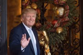 Tổng thống đắc cử Mỹ Donald Trump tại Palm Beach, bang Florida. (Nguồn: AFP/TTXVN)