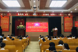 Hội nghị Sơ kết Hội nghị sơ kết 5 năm thực hiện Chỉ thị 05-CT/TW của Bộ Chính trị tại Kiểm toán Nhà nước. (Ảnh: Vietnam+)