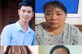 Các đối tượng trong đường dây mua bán hóa đơn giá trị gia tăng bị Công an huyện Triệu Sơn bắt giữ. (Nguồn: Công an Thanh Hóa)