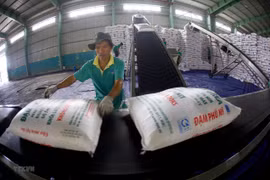 Sản phẩm đạm Phú Mỹ của PVFCCo. (Ảnh: Huy Hùng/TTXVN)