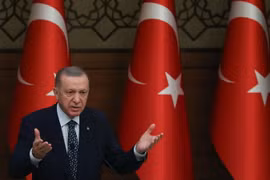 Tổng thống Thổ Nhĩ Kỳ Recep Tayyip Erdogan. (Ảnh: AFP/TTXVN)