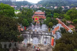 Đền Kiếp Bạc thờ Anh hùng dân tộc Hưng Đạo Đại Vương Trần Quốc Tuấn và toàn thể gia quyến. (Ảnh: Thành Đạt/TTXVN)