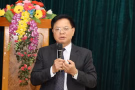 Ông Tống Anh Đệ, Phó Chủ tịch Hiệp hội Du lịch Ninh Bình phát biểu tại Hội thảo. (Ảnh: Đức Phương/TTXVN)