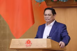 Thủ tướng Phạm Minh Chính, Chủ tịch Hội đồng điều phối vùng Đồng bằng sông Hồng. (Ảnh: Dương Giang/TTXVN)