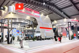 Gian hàng của Viettel tại Triển lãm Quốc phòng Quốc tế Việt Nam 2022. (Ảnh: Viettel)