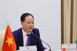 Giáo sư-Tiến sỹ Trần Hồng Thái, với tư cách là Phó Chủ tịch Hiệp hội Khí tượng II châu Á. (Nguồn: Bộ Tài Nguyên và Môi trường)