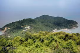 Quang cảnh đảo Hòn Khoai, thuộc xã Tân Ân, huyện Ngọc Hiển, tỉnh Cà Mau. (Ảnh: Huỳnh Anh/TTXVN)
