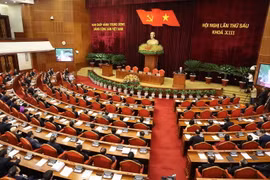 Hình ảnh Bế mạc Hội nghị lần 6 Ban Chấp hành TW Đảng khóa XIII