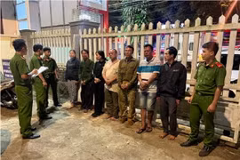 Bảy đối tượng trong vụ việc đang được tạm giữ hình sự để điều tra. (Nguồn: Công an)