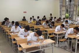 Kỳ tuyển sinh tại Hội đồng thi trường Đại học Nông nghiệp Hà Nội năm 2013. (Ảnh: Minh Quyết/TTXVN)