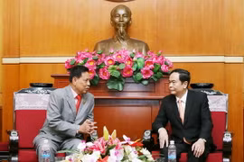 Quang cảnh buổi gặp gỡ. (Ảnh: Nguyễn Dân/TTXVN)