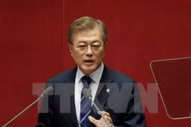 Tổng thống Hàn Quốc Moon Jae-in. (Nguồn: EPA/TTXVN)
