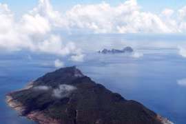 Toàn cảnh đảo Senkaku trên biển Hoa Đông. (Nguồn: AFP/TTXVN)