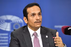 Ngoại trưởng Qatar Sheikh Mohammed bin Abdulrahman bin Jassim Al-Thani. (Nguồn: AFP/TTXVN)