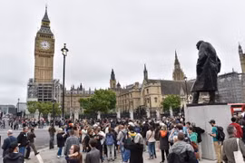 Tháp đồng hồ Big Ben ở thủ đô London. (Nguồn: THX/TTXVN)