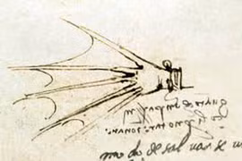 Thiết kế bộ chân nhái của danh họa Leonardo da Vinci. (Nguồn: fineartamerica.com)