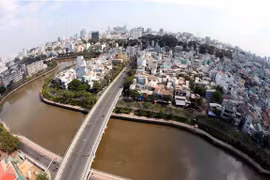Kênh Nhiêu Lộc-Thị Nghè. (Ảnh: Mạnh Linh - TTXVN)