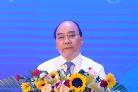 Thủ tướng Nguyễn Xuân Phúc phát biểu tại Lễ kỷ niệm. (Ảnh: Thống Nhất/TTXVN)