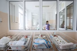 Vấn đề đầu tiên mà Tổng thống Nga đề cập trong thông điệp là về nhân khẩu học. (Nguồn: TASS)