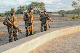 Lực lượng an ninh Mozambique. (Nguồn: plataformamedia)