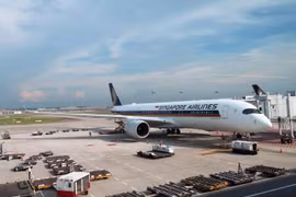May bay của hãng hàng không Singapore Airlines. (Nguồn: thejakartapost)