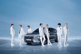 Các thành viên nhóm nhạc BTS. (Ảnh: Yonhap/TTXVN)