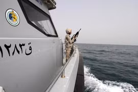 Lực lượng bảo vệ bờ biển Saudi Arabia. (Nguồn: Reuters)
