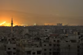 Hình ảnh một vụ tấn công của Israel. (Nguồn: AFP)