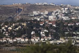 Khu định cư Do Thái Ofra, phía Bắc Ramallah ở Khu Bờ Tây. (Ảnh: AFP/TTXVN)