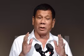 Tổng thống Philippines Rodrigo Duterte. (Nguồn: AFP/TTXVN)